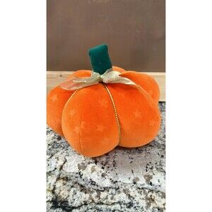 Star Embossed Plush Pumpkin
